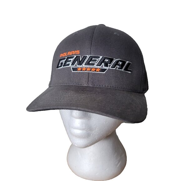 Polaris General Flexfit L-XL Hat Cap Dark Gray - Picture 1 of 5